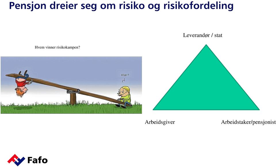 stat Hvem vinner risikokampen?