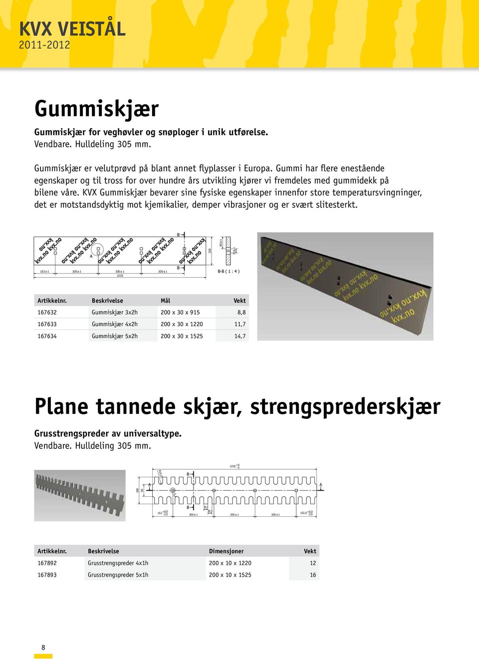 KVX Gummiskjær bevarer sine fysiske egenskaper innenfor store temperatursvingninger, det er motstandsdyktig mot kjemikalier, demper vibrasjoner og er svært slitesterkt.