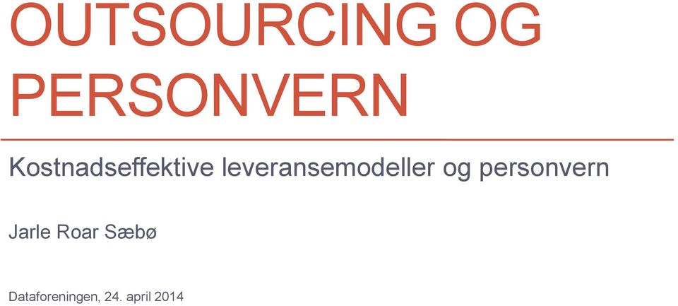 leveransemodeller og