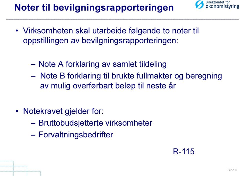 B forklaring til brukte fullmakter og beregning av mulig overførbart beløp til neste år