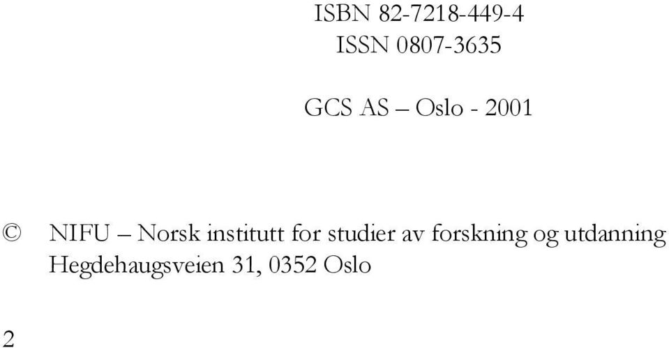 institutt for studier av forskning