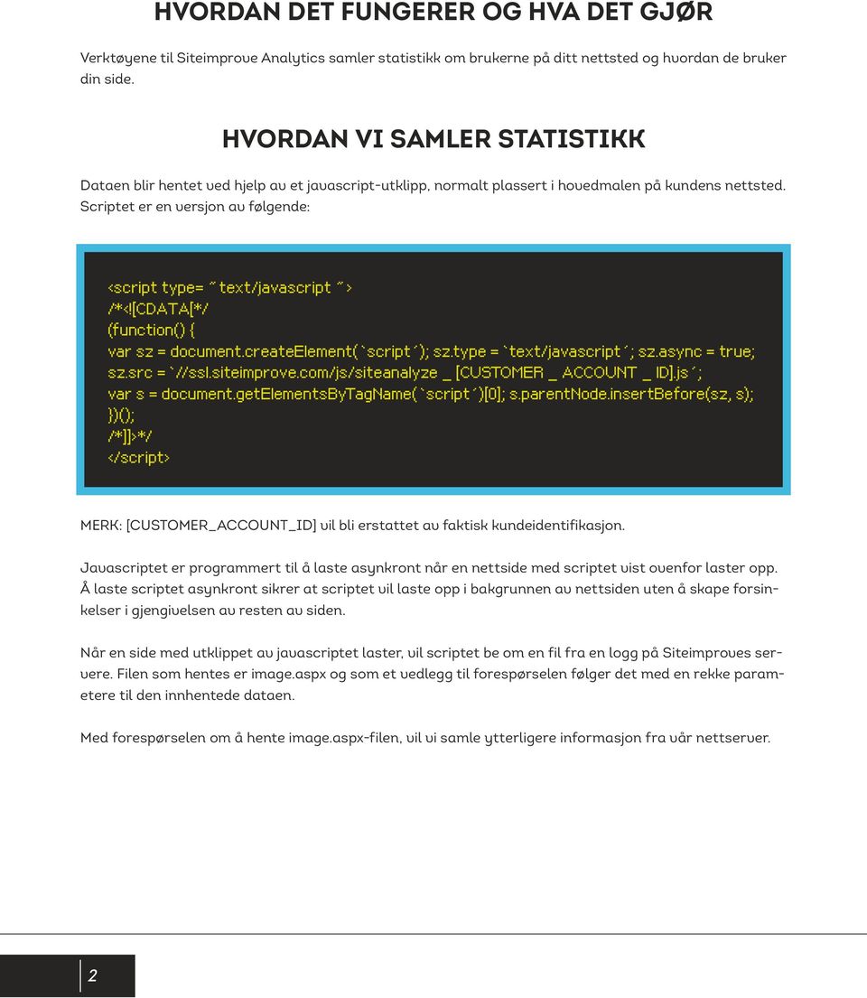 Scriptet er en versjon av følgende: <script type= text/javascript > /*<![CDATA[*/ (function() { var sz = document.createelement( script ); sz.type = text/javascript ; sz.async = true; sz.src = //ssl.