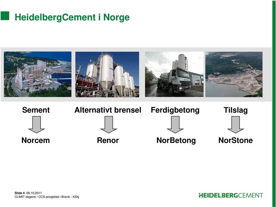 Ferdigbetong Tilslag Norcem