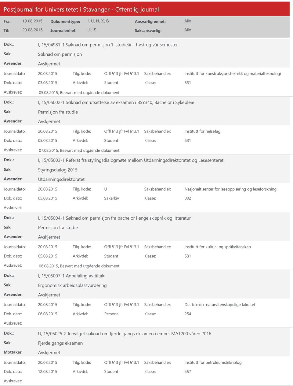 08.2015, Besvart med utgående dokument I, 15/05003-1 Referat fra styringsdialogmøte mellom tdanningsdirektoratet og Lesesenteret Styringsdialog 2015 tdanningsdirektoratet Nasjonalt senter for