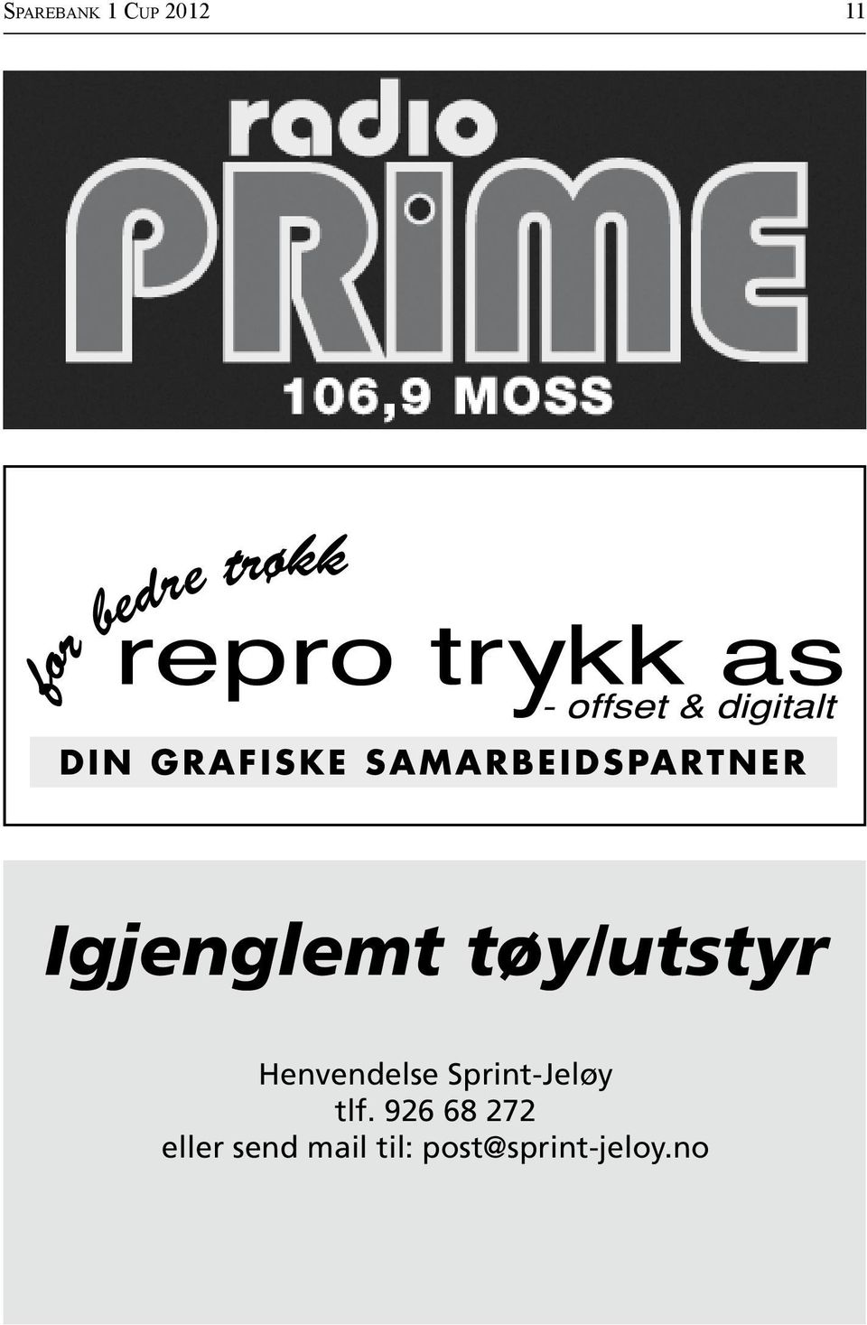 Henvendelse Sprint-Jeløy tlf.