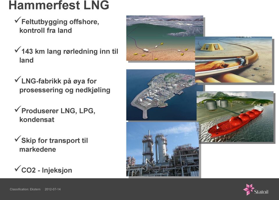 nedkjøling Modultransport Produserer LNG, LPG, kondensat Skip for