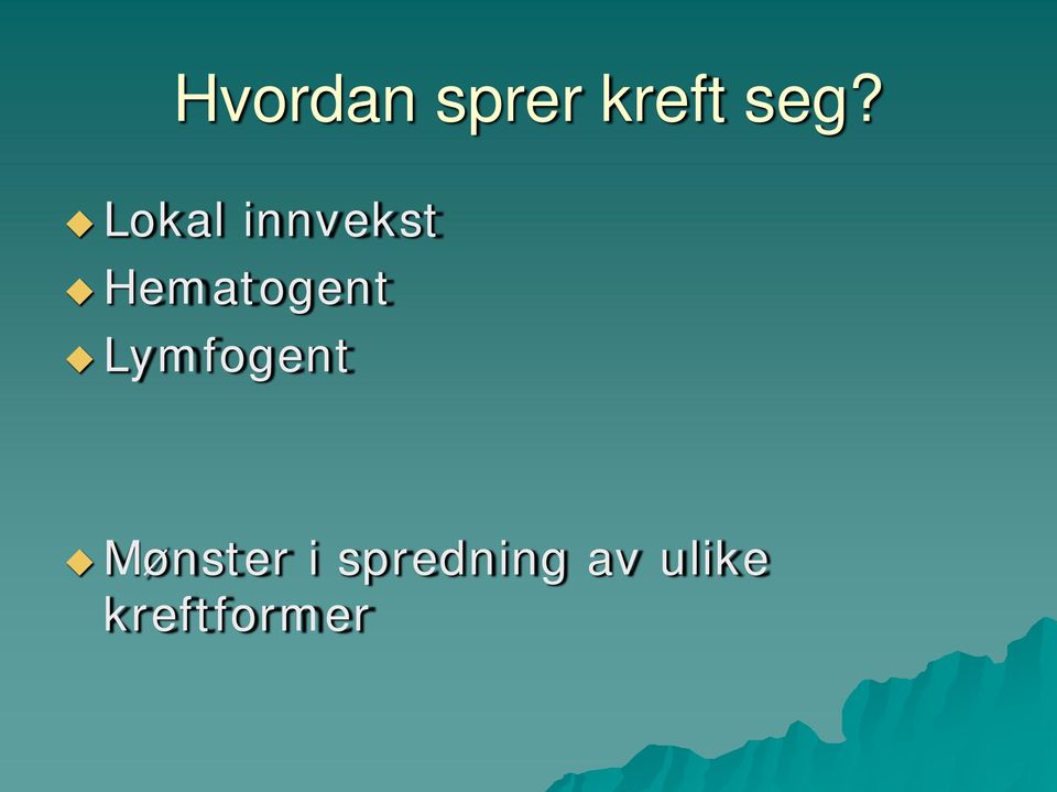 Lymfogent Mønster i