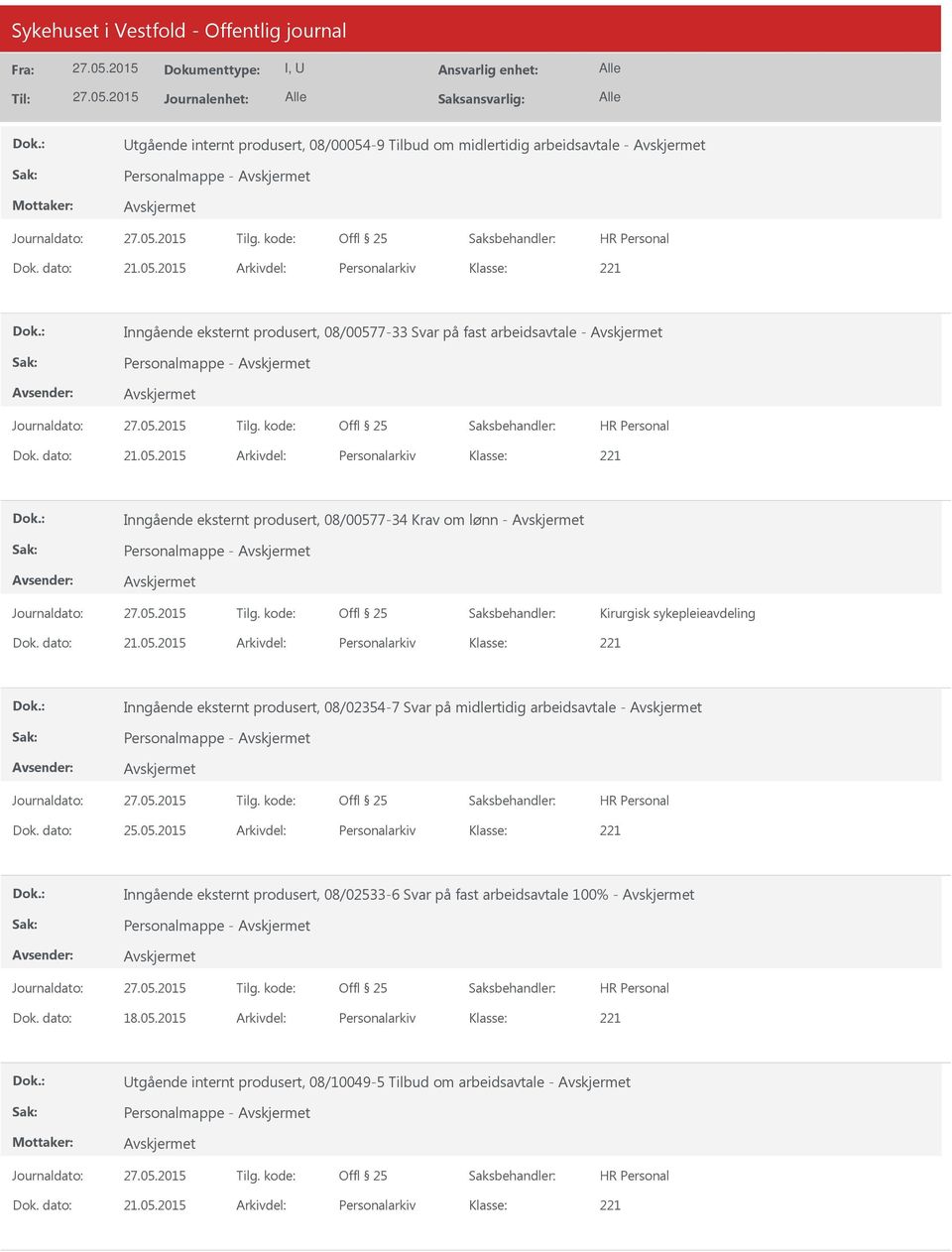 produsert, 08/02354-7 Svar på midlertidig arbeidsavtale - Personalmappe - Dok. dato: 25.05.