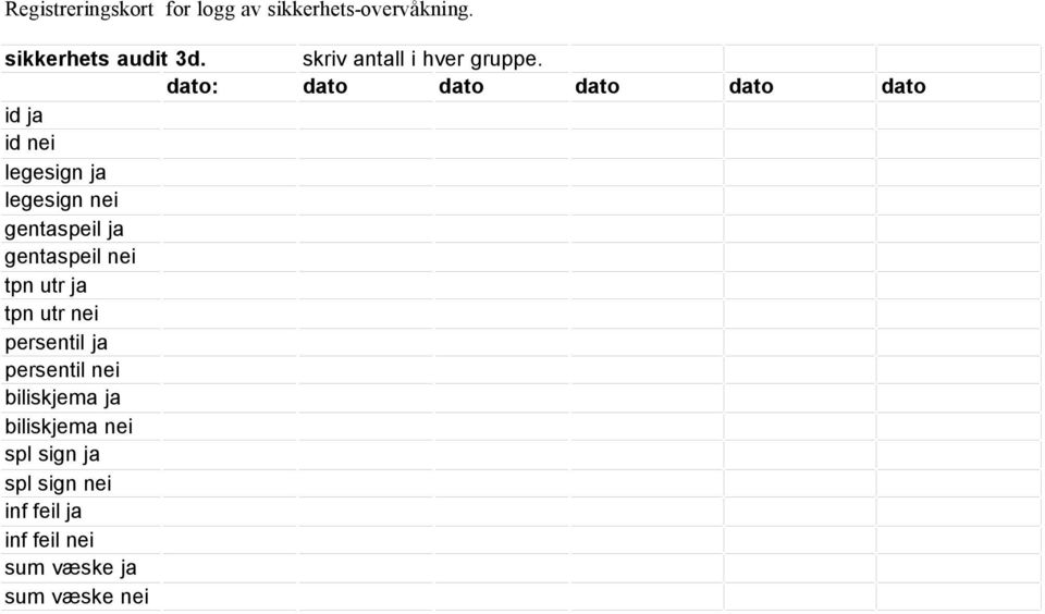 dato: dato dato dato dato dato id ja id nei legesign ja legesign nei gentaspeil ja