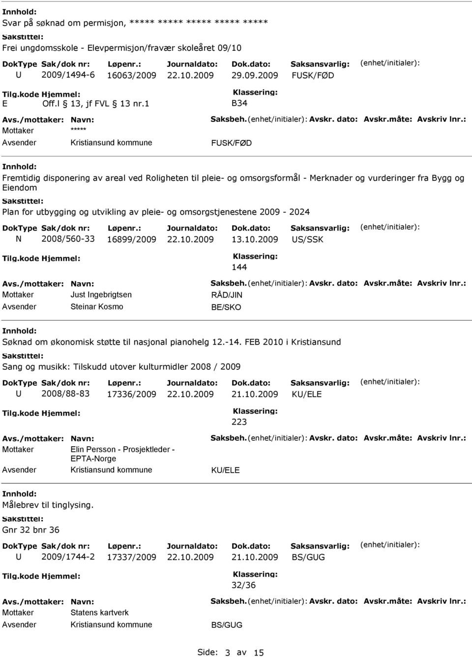 : Mottaker FSK/FØD Fremtidig disponering av areal ved Roligheten til pleie- og omsorgsformål - Merknader og vurderinger fra Bygg og Eiendom Plan for utbygging og utvikling av pleie- og