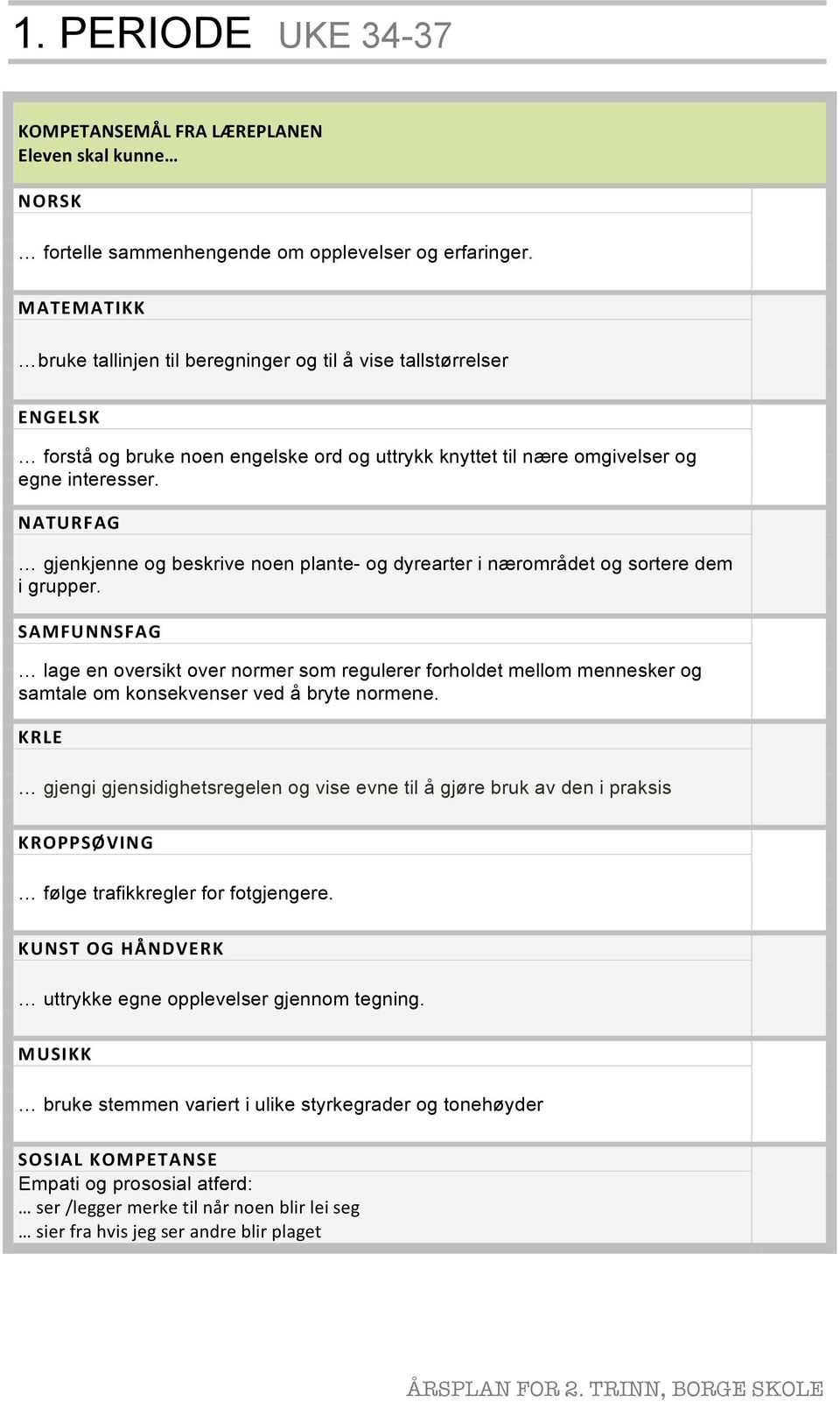 gjenkjenne og beskrive noen plante- og dyrearter i nærområdet og sortere dem i grupper.