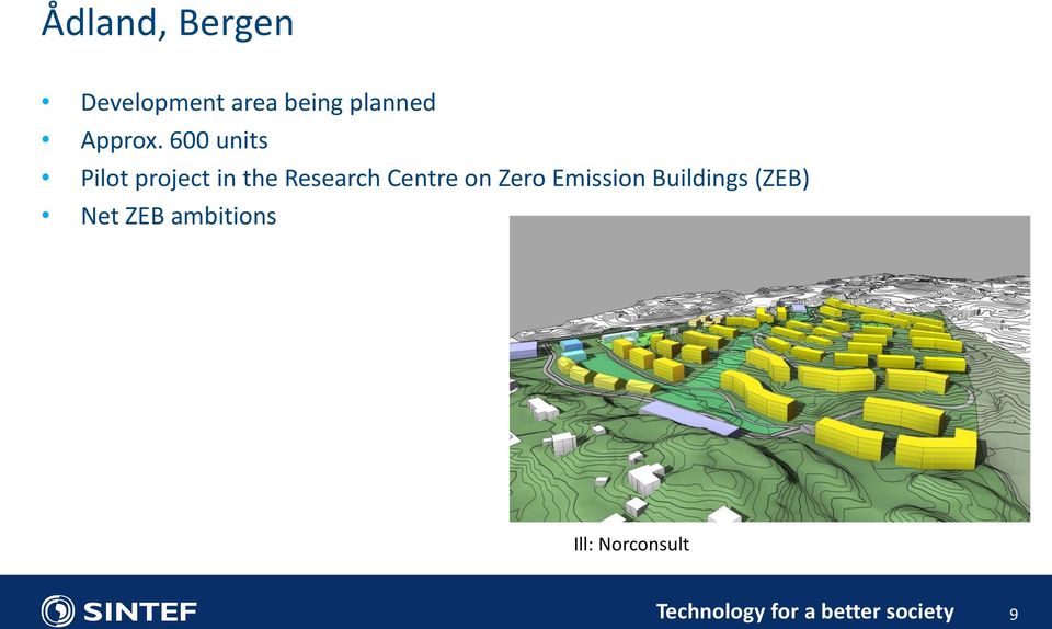 600 units Pilot project in the Research