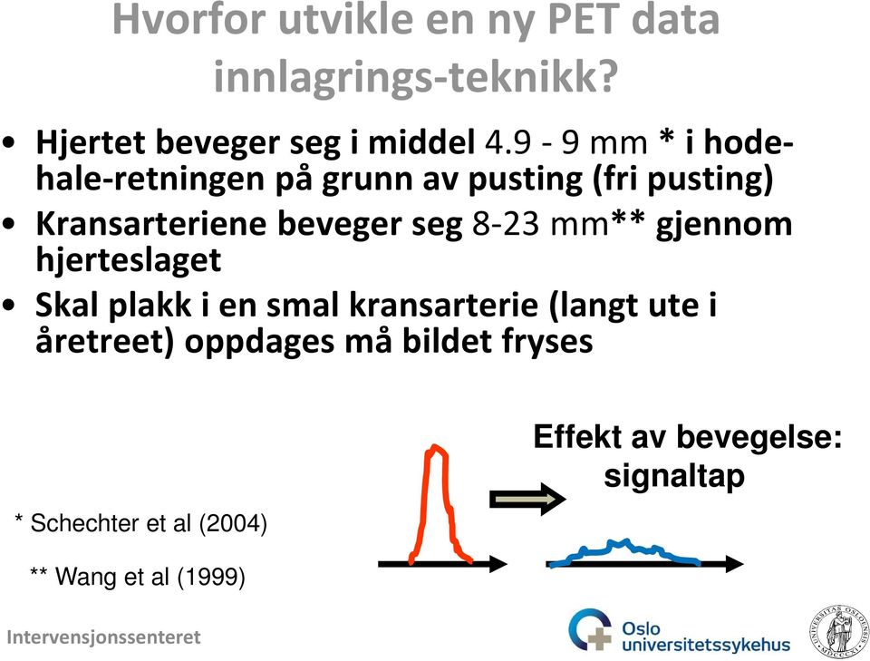 8-23 mm** gjennom hjerteslaget Skal plakk i en smal kransarterie (langt ute i åretreet)