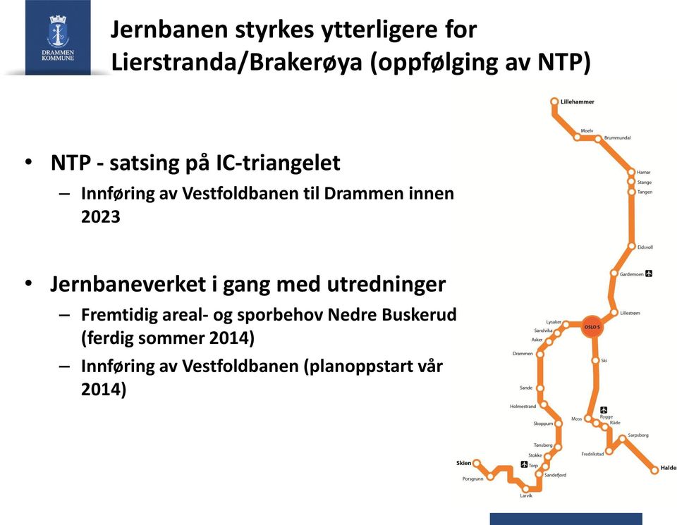 2023 Jernbaneverket i gang med utredninger Fremtidig areal- og sporbehov