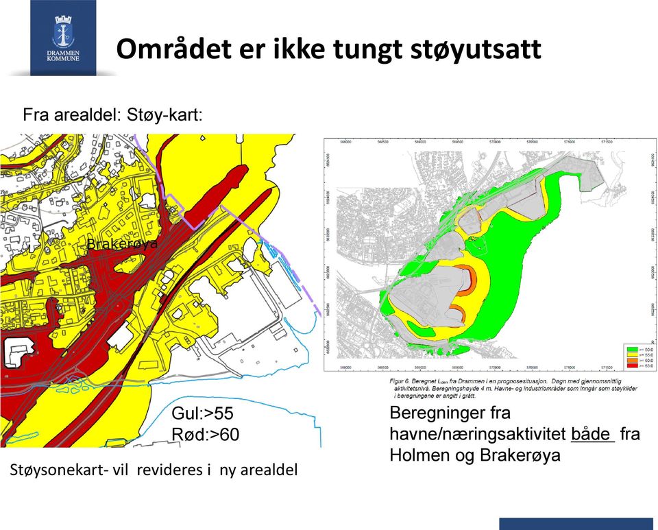 Støysonekart- vil revideres i ny arealdel