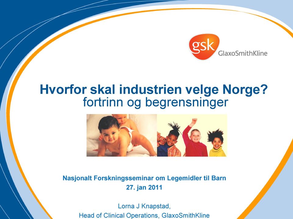 Forskningsseminar om Legemidler til Barn 27.