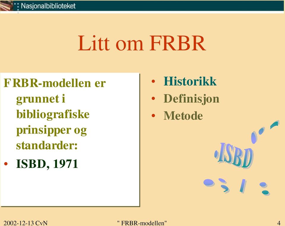 standarder: ISBD, 1971 Historikk