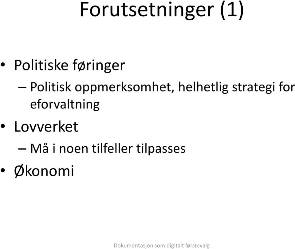 helhetlig strategi for eforvaltning