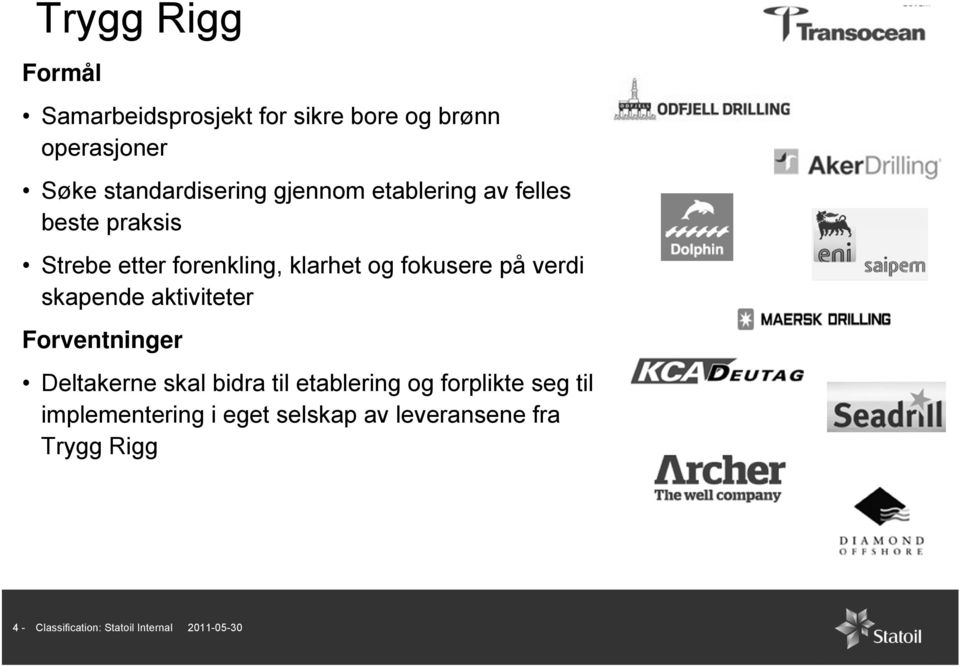 skapende aktiviteter Forventninger Deltakerne skal bidra til etablering og forplikte seg til