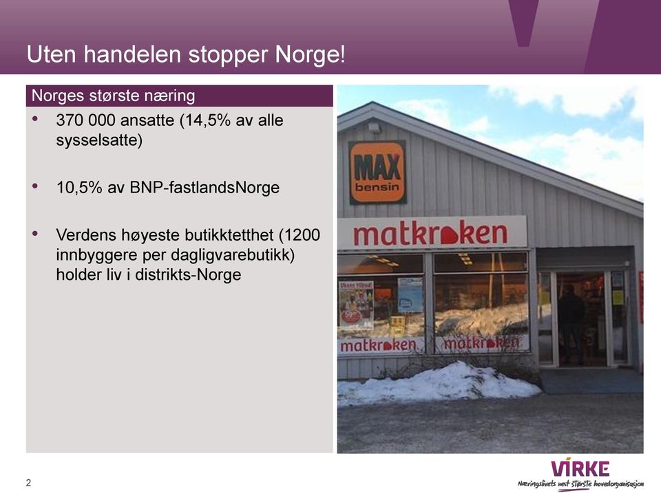 sysselsatte) 10,5% av BNP-fastlandsNorge Verdens