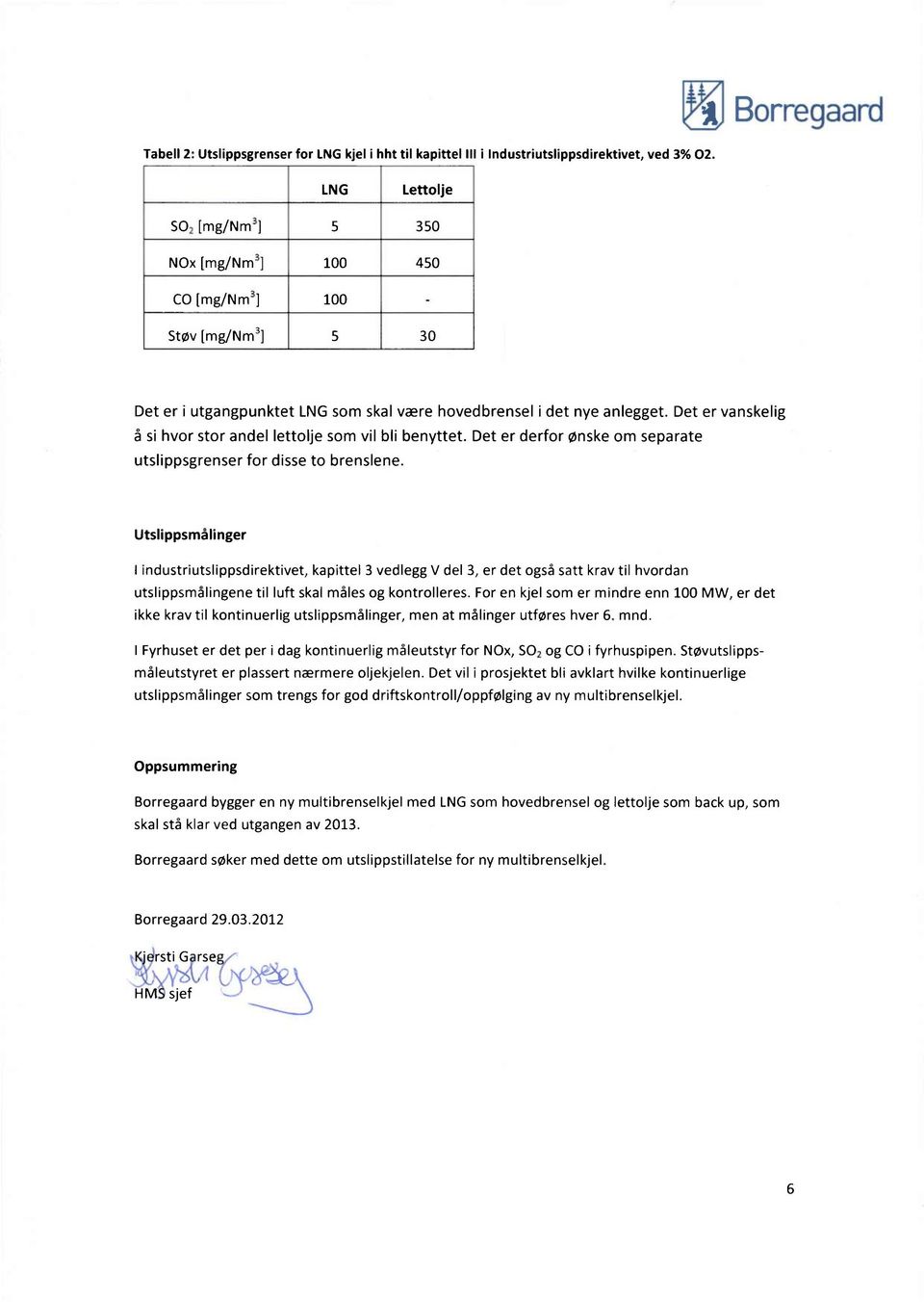 Det er vanskelig å si hvor stor andel lettolje som vil bli benyttet. Det er derfor ønske om separate utslippsgrenser for disse to brenslene.