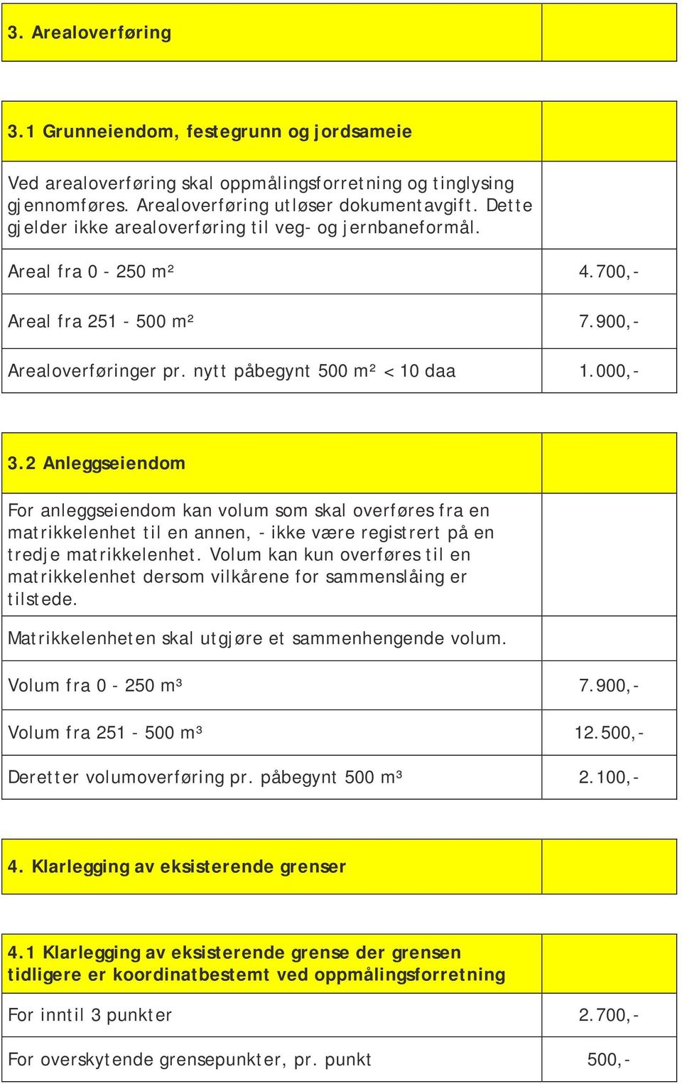 2 Anleggseiendom For anleggseiendom kan volum som skal overføres fra en matrikkelenhet til en annen, - ikke være registrert på en tredje matrikkelenhet.