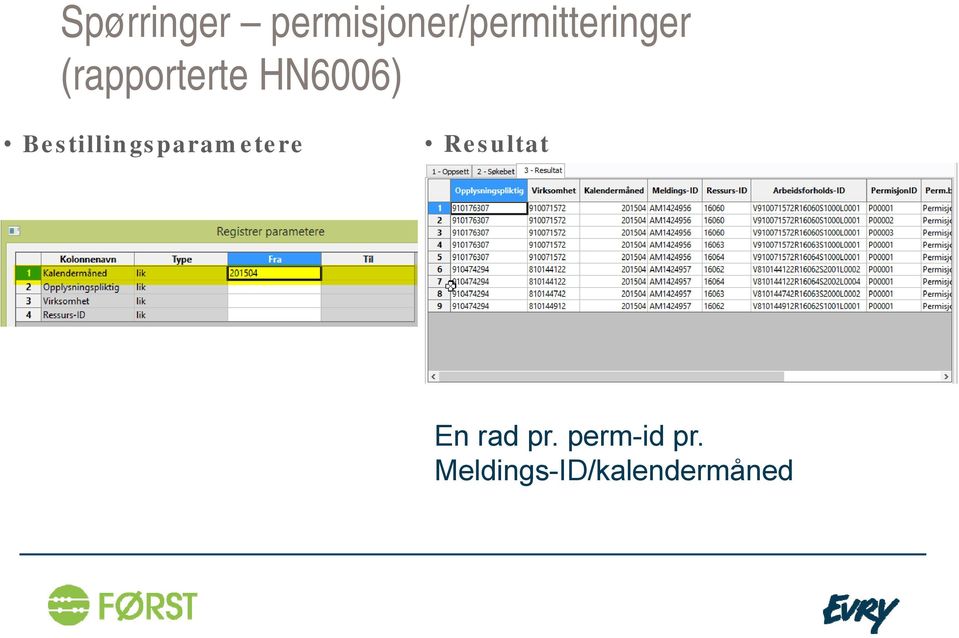 (rapporterte HN6006)