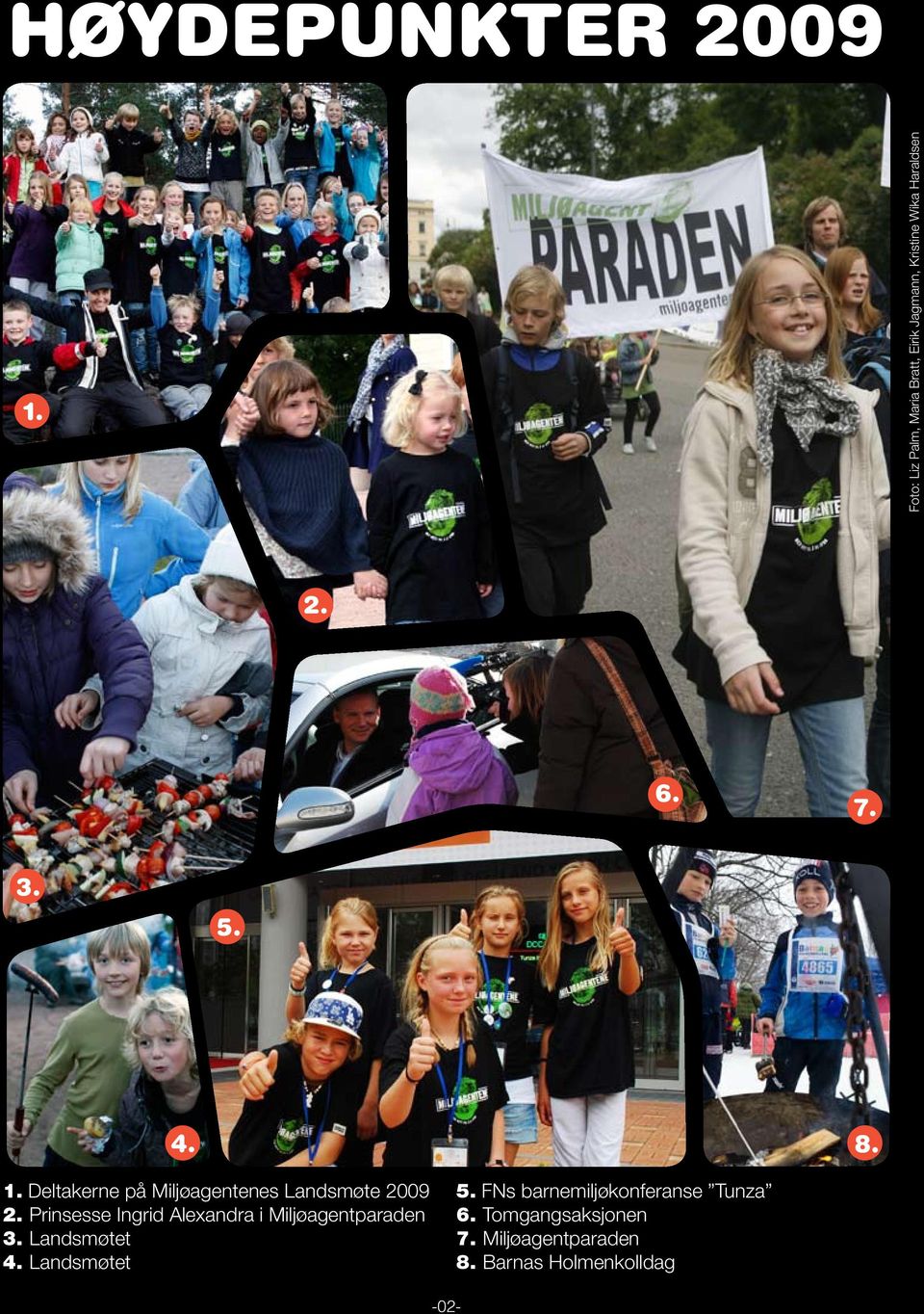 8. 1. Deltakerne på Miljøagentenes Landsmøte 2009 2.