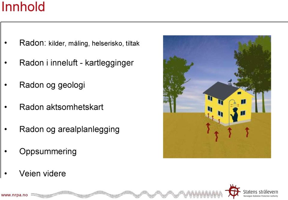 Radon og geologi Radon aktsomhetskart