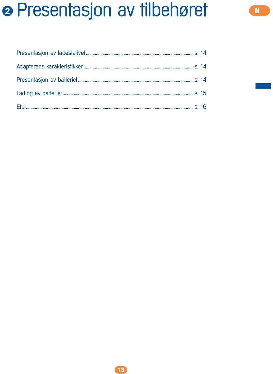 14 Adapterens karakteristikker... s.