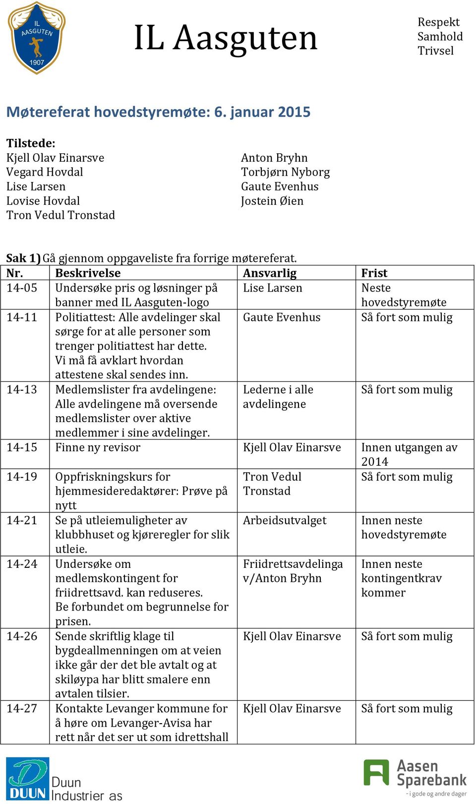 politiattest har dette. Vi må få avklart hvordan attestene skal sendes inn.