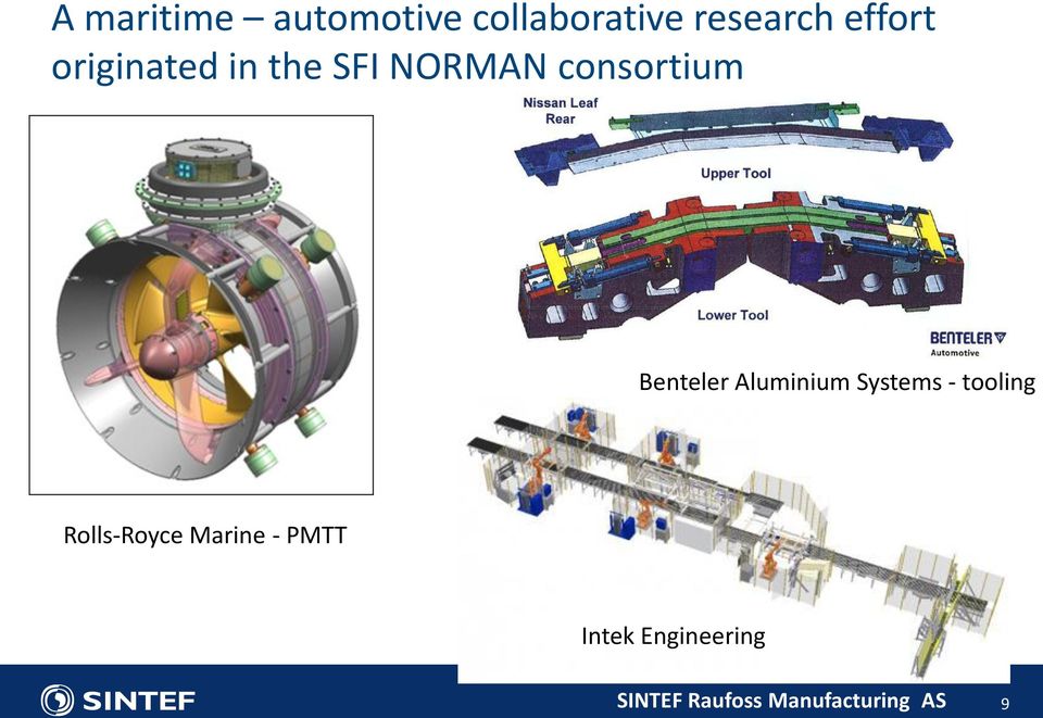 Aluminium Systems - tooling Rolls-Royce Marine -