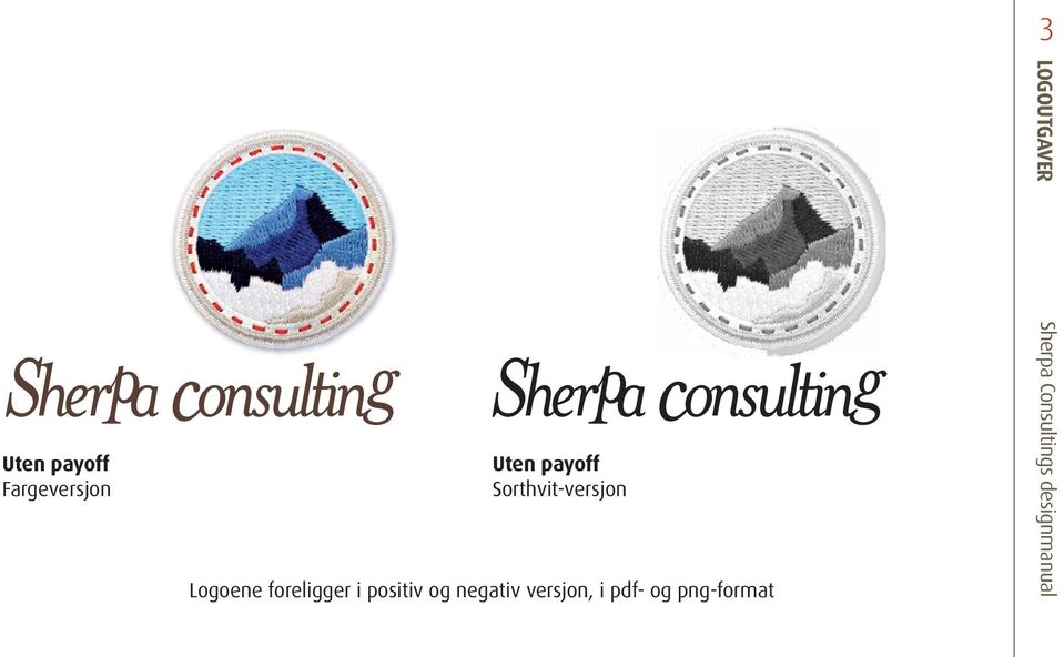 Sorthvit-versjon Logoene