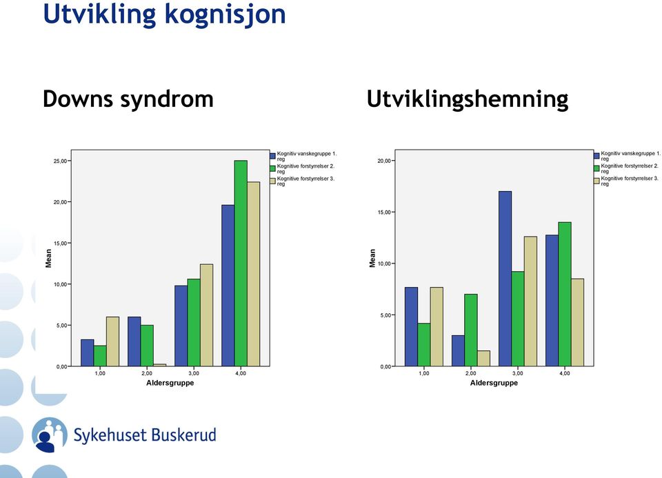 reg 20,00 Kognitiv vanskegruppe 1.