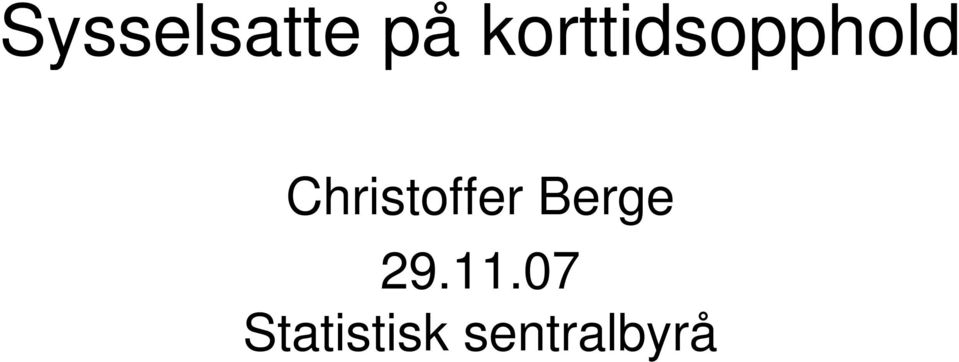 Christoffer Berge