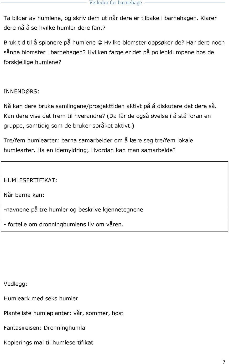 Kan dere vise det frem til hverandre? (Da får de også øvelse i å stå foran en gruppe, samtidig som de bruker språket aktivt.