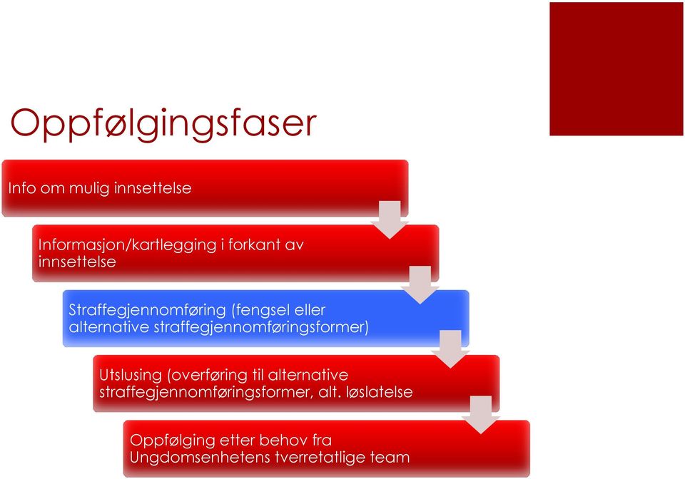 straffegjennomføringsformer) Utslusing (overføring til alternative