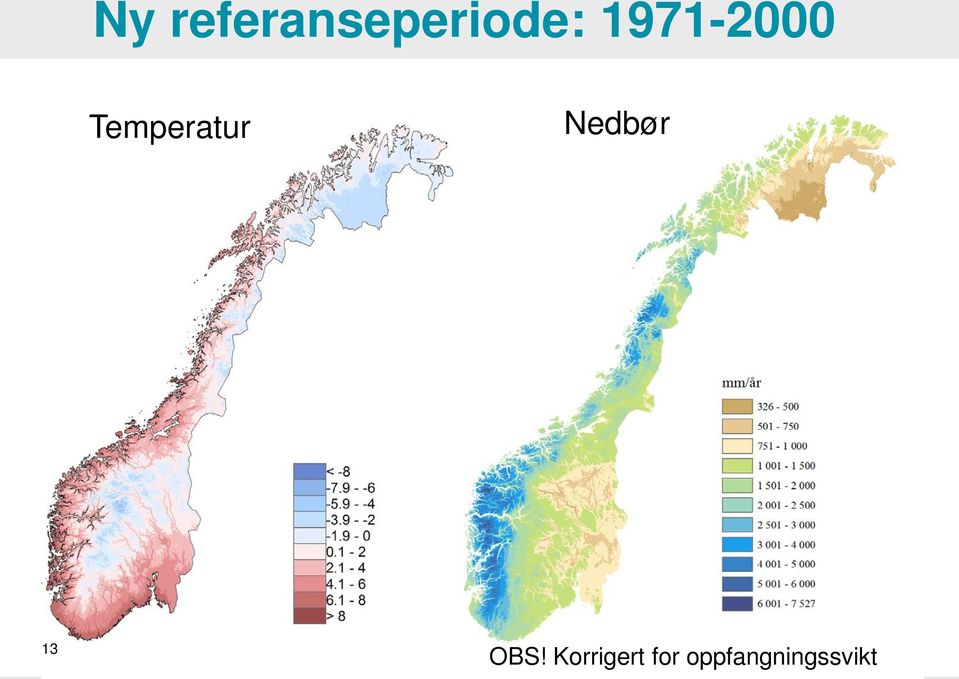 Nedbør 13 OBS!