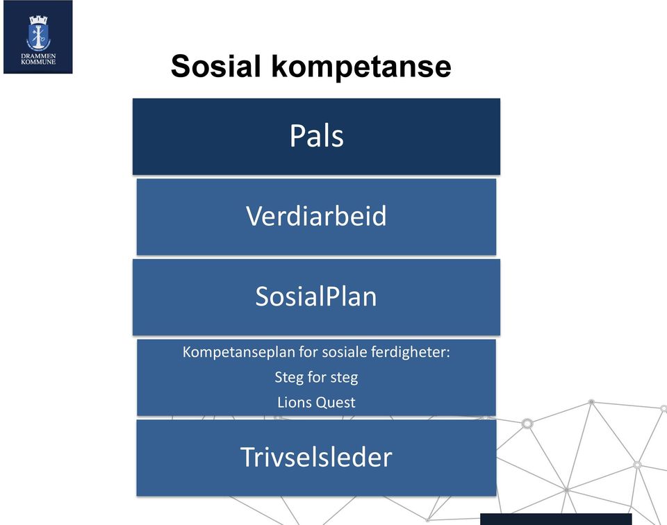 Kompetanseplan for sosiale