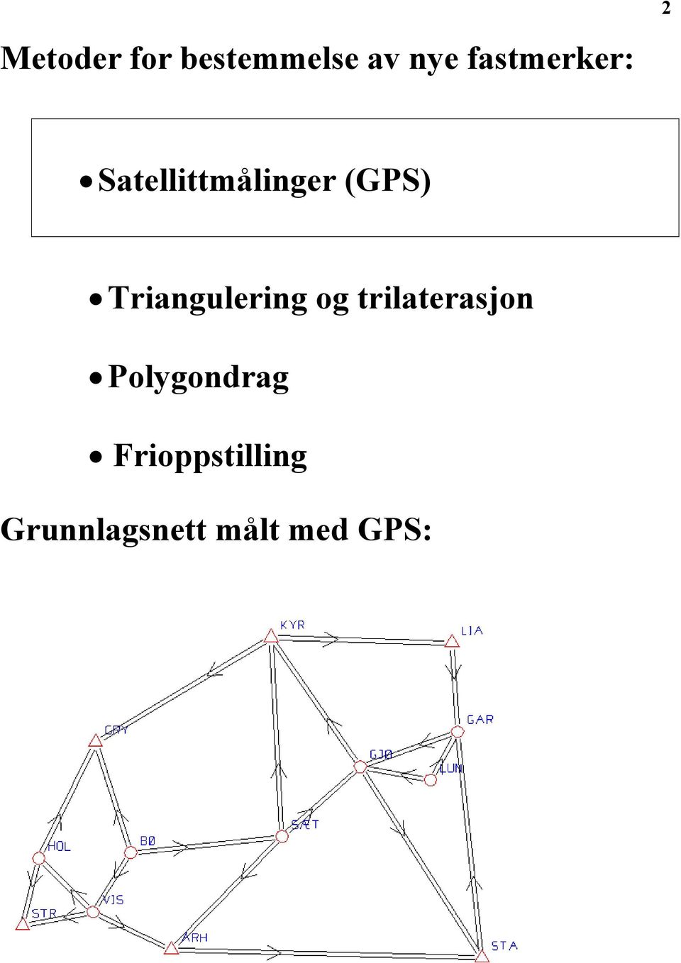 Triangulering og trilaterasjon