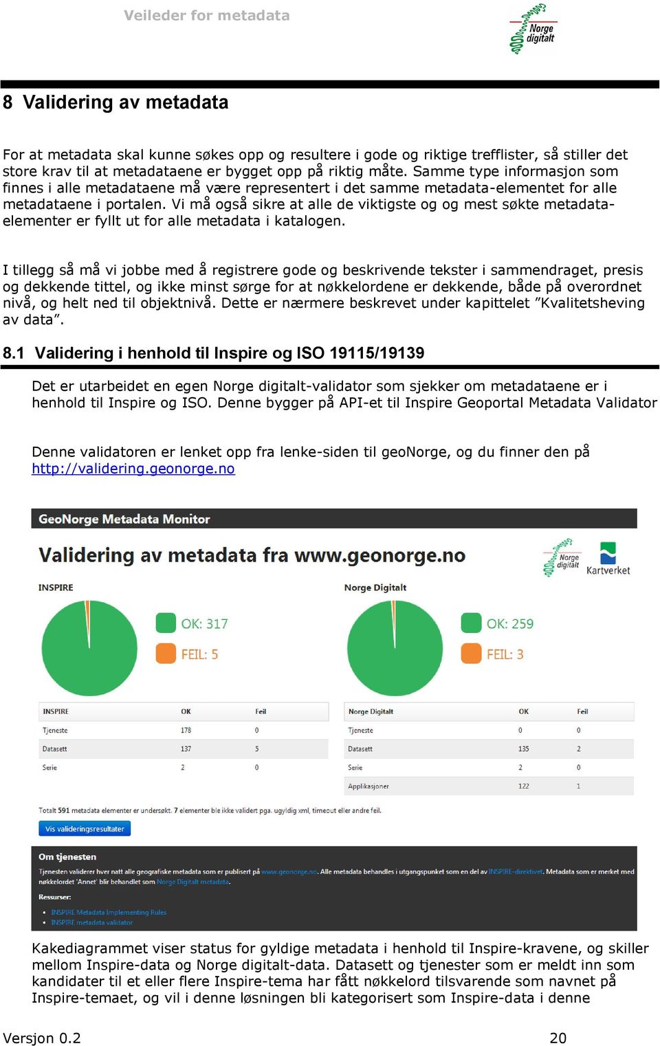 Vi må også sikre at alle de viktigste og og mest søkte metadataelementer er fyllt ut for alle metadata i katalogen.