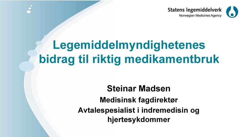 Madsen Medisinsk fagdirektør