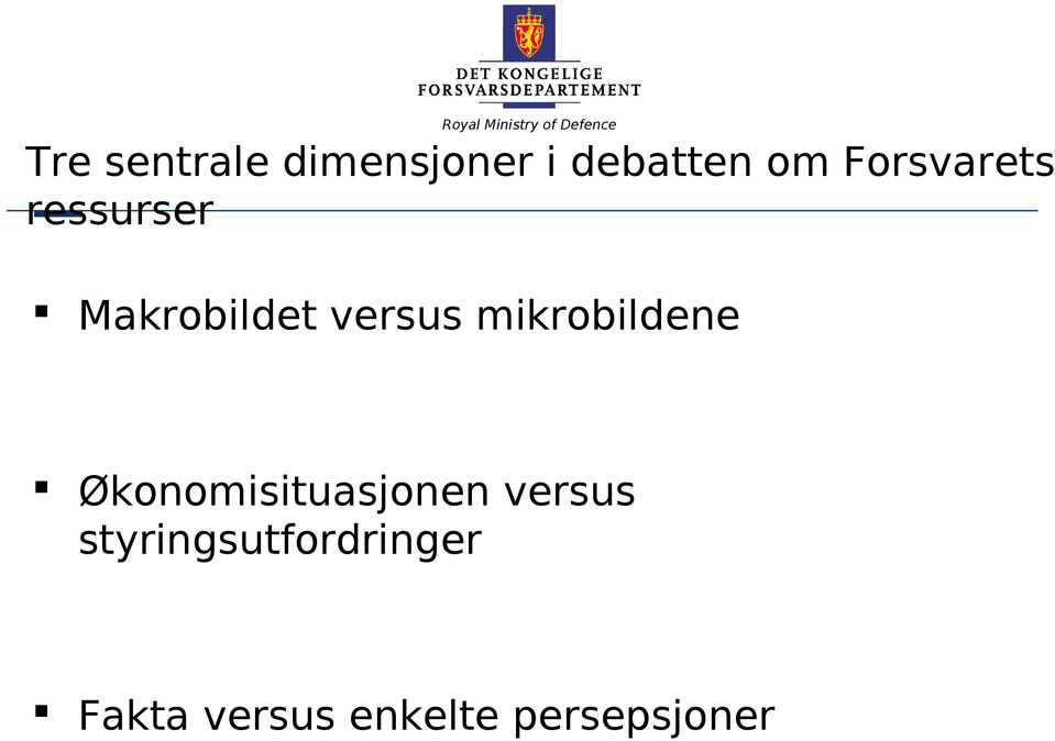 mikrobildene Økonomisituasjonen versus