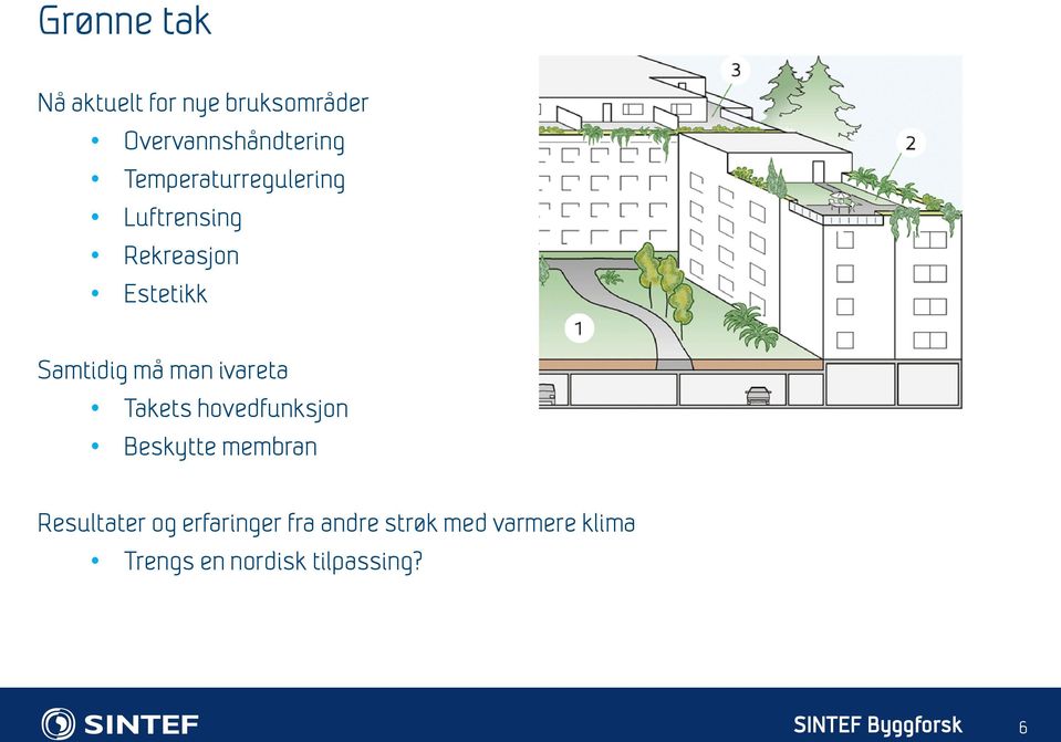 ivareta Takets hovedfunksjon Beskytte membran Resultater og erfaringer