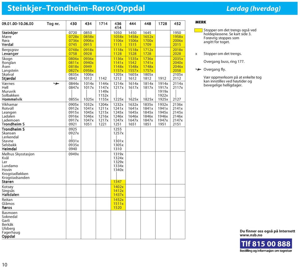 Bergsgrav 0748x 0918x 1118x 1518x 1712x 2018x Levanger 0758 0928 1128 1528 1728 2028 Skogn 0806x 0936x 1136x 1535x 1736x 2035x Ronglan 0811x 0940x 1141x 1542 1741x 2040x Åsen 0818x 0949 1148x 1548x