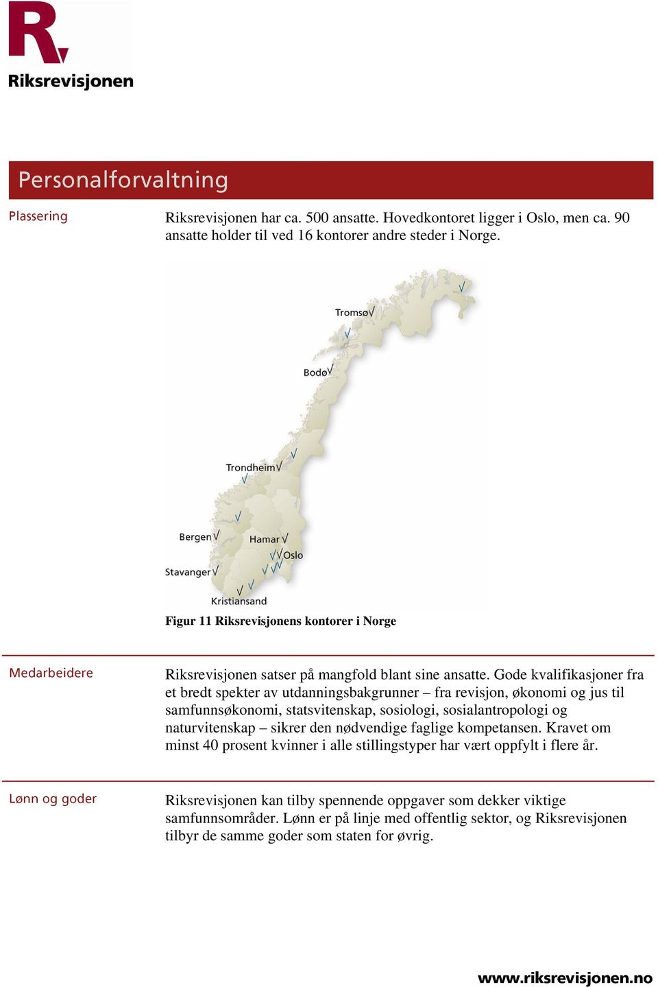 Gode kvalifikasjoner fra et bredt spekter av utdanningsbakgrunner fra revisjon, økonomi og jus til samfunnsøkonomi, statsvitenskap, sosiologi, sosialantropologi og naturvitenskap sikrer den