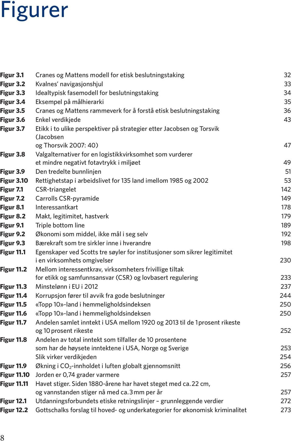 7 Etikk i to ulike perspektiver på strategier etter Jacobsen og Torsvik (Jacobsen og Thorsvik 2007: 40) 47 Figur 3.