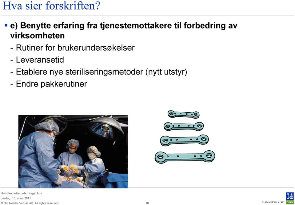 brukerundersøkelser - Leveransetid - Etablere