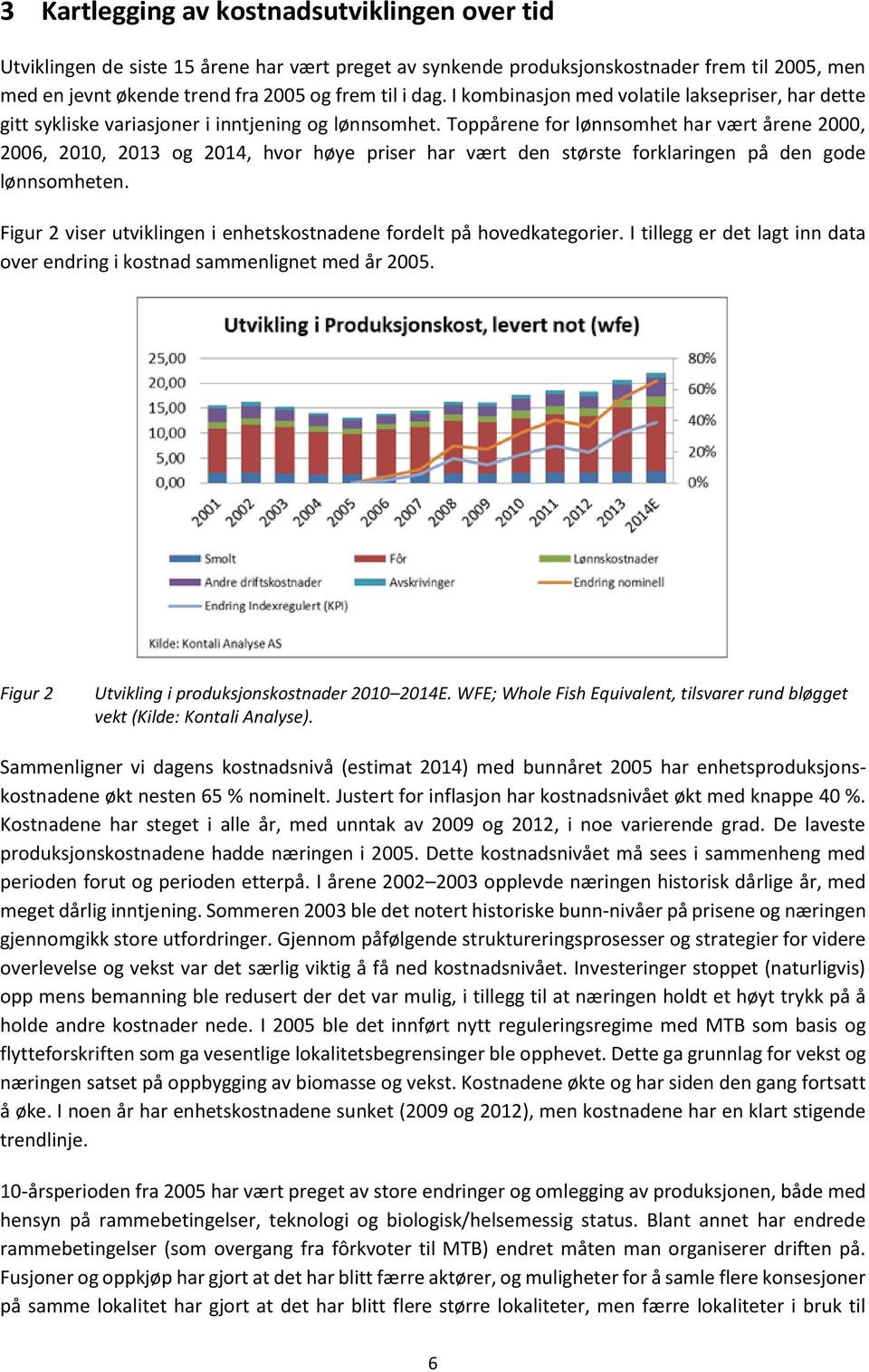 Toppårene for lønnsomhet har vært årene 2000, 2006, 2010, 2013 og 2014, hvor høye priser har vært den største forklaringen på den gode lønnsomheten.