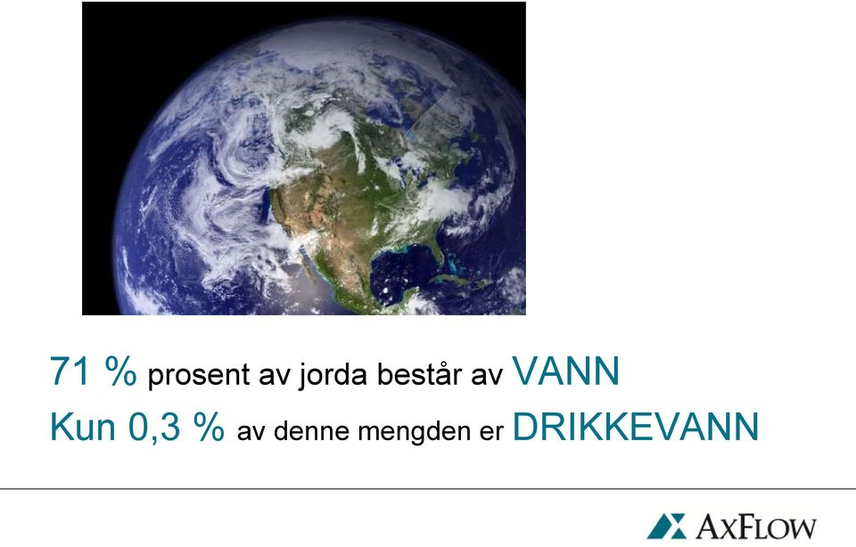 VANN Kun 0,3 % av